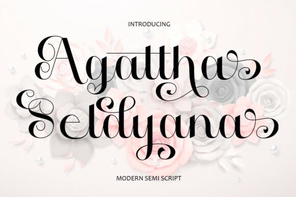 Agattha Seldyana: Elevate Digital Branding with Modern Script Typography