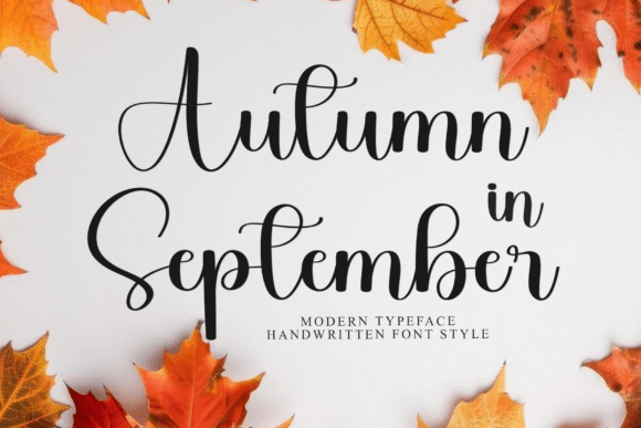 Autumn in September: A Soft Script Font for Editorial Design