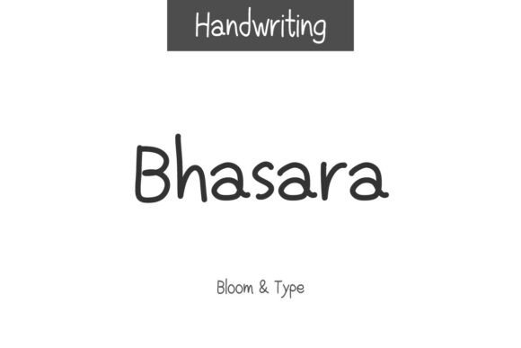 Bhasara: The Handwritten Font for Authentic Small Business Branding