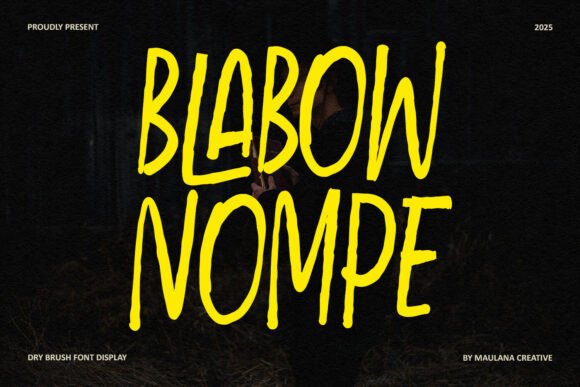 Blabow Nompe: A Bold Display Typeface for Impactful Web Design