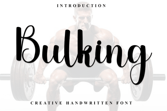 Bulking Typeface: A Festive Font for Holiday Crafters and Sellers