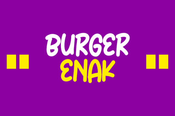 Burger Enak: A Modern Script Font for Web Designers