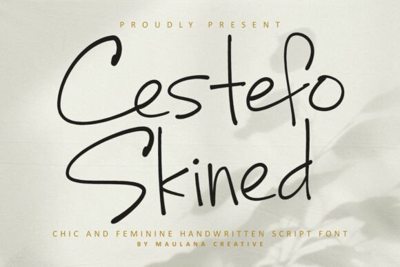 Cestefo Skined: The Modern Script Font for Scroll-Stopping Campaigns