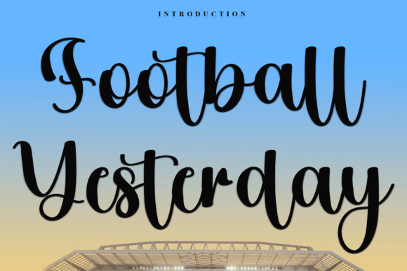 Football Yesterday Typeface: Elevate Your Brand Identity