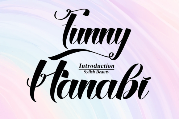 Funny Hanabi: The Script Font for Polished Brand Identity