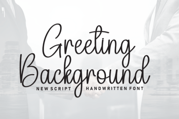 Greeting Background: A Stylish Script Font for Modern Branding