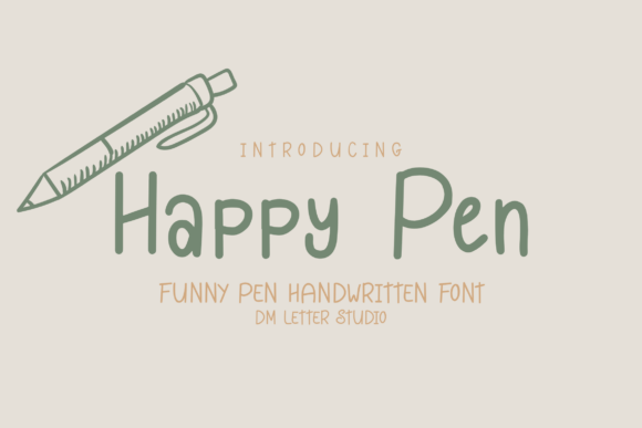 Happy Pen: A Cheerful Handwritten Font for Editorial Design