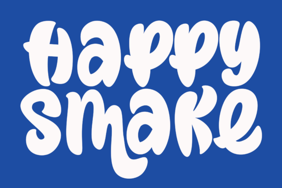 Happy Smake: Elevate Brand Visuals With a Modern Handwritten Typeface