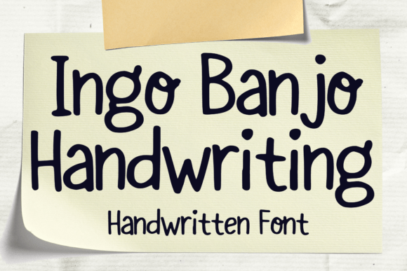 Ingo Banjo Handwriting: A Whimsical Typeface for Editorial Design