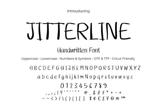 Jitterline: A Handwritten Typeface for Warm Editorial Design