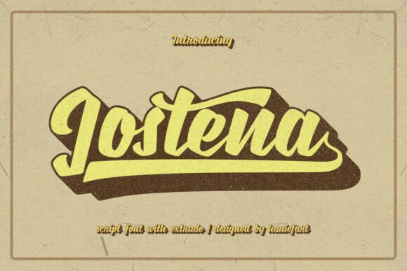 Jostena: A Handcrafted Script for Authentic Brand Identity