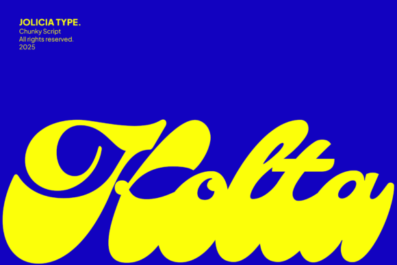 Kolta Typeface: A Bold Script for Modern Brand Identity