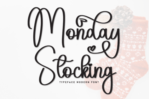 Monday Stocking: A Modern Script Typeface for Editorial Design