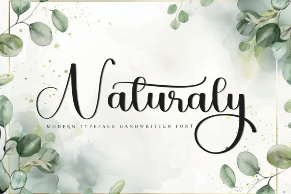 Naturaly: A Festive Typeface for Editorial Design