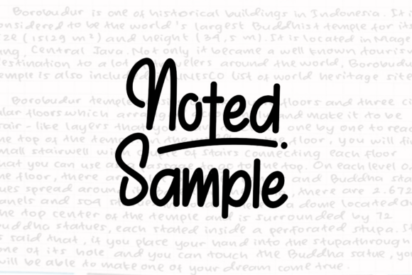 Noted Simple: A Modern Handwritten Typeface for Digital Branding