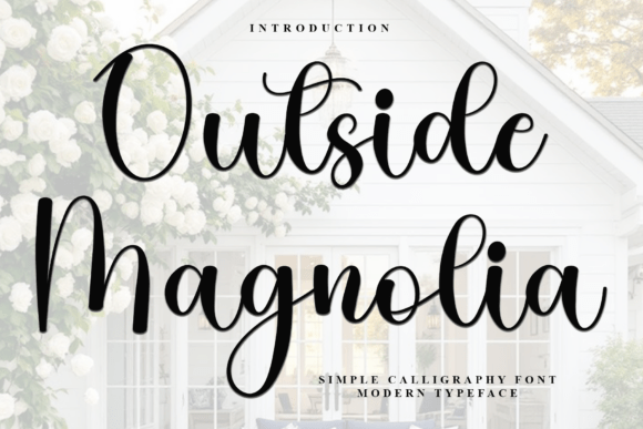 Outside Magnolia: A Festive Script Font for Holiday Crafts