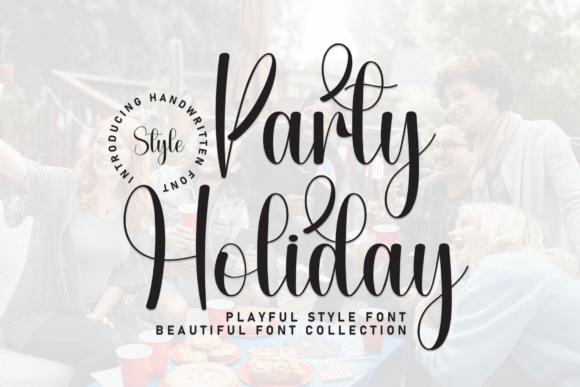 Party Holiday: A Stylish Script Font for Modern Web Design