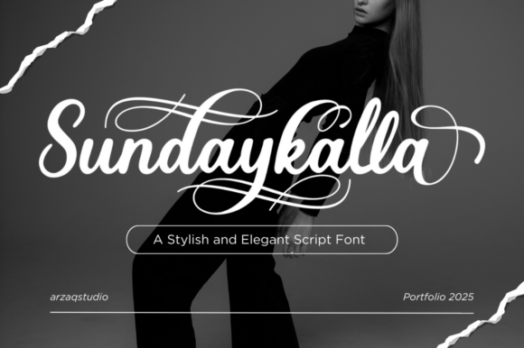 Sundaykalla: A Script Font for Elegant Handmade Branding