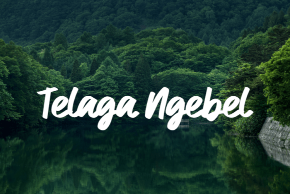 Telaga Ngebel: A Creative Script Font for Editorial Design