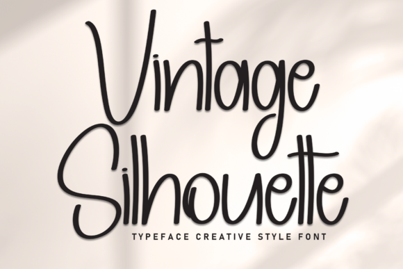 Upgrade Your Brand Identity With Vintage Silhouette Typeface